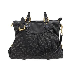 Louis Vuitton denim Neo handbag black Monogram Cabby